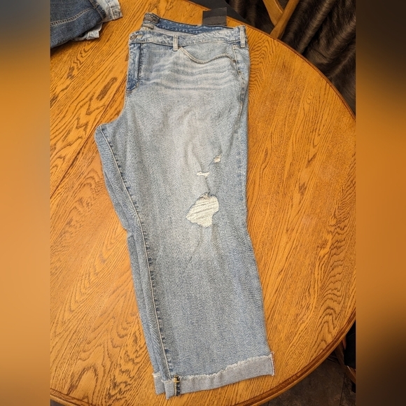 Crop Boyfriend Straight Vintage Stretch Mid-Rise Jean, size 24 new with … - Picture 9 of 12